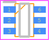 LT3465AES6#TRMPBF - Analog Devices PCB footprint - SOT23 (6-Pin) - SOT23 (6-Pin) - S6 Package 6-Lead Plastic TSOT-23