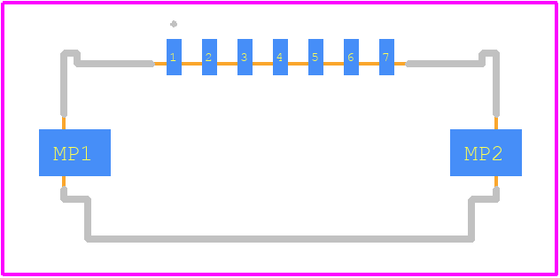 200529-0070 - Molex PCB footprint - Other - Other - 200529-0070-1