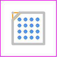 AD5669RBCBZ-1-R5 - Analog Devices PCB footprint - BGA - BGA - CB-16-16