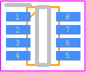 OPA2378AIDCNT - Texas Instruments PCB footprint - SOT23 (8-Pin) - SOT23 (8-Pin) - DCN (R-PDSO-G8)