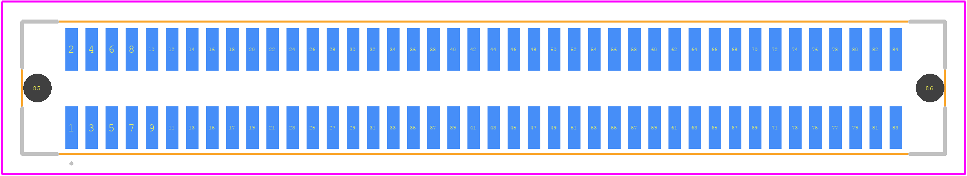 71742-0003 - Molex PCB footprint - Other - Other - 71742-0003-1