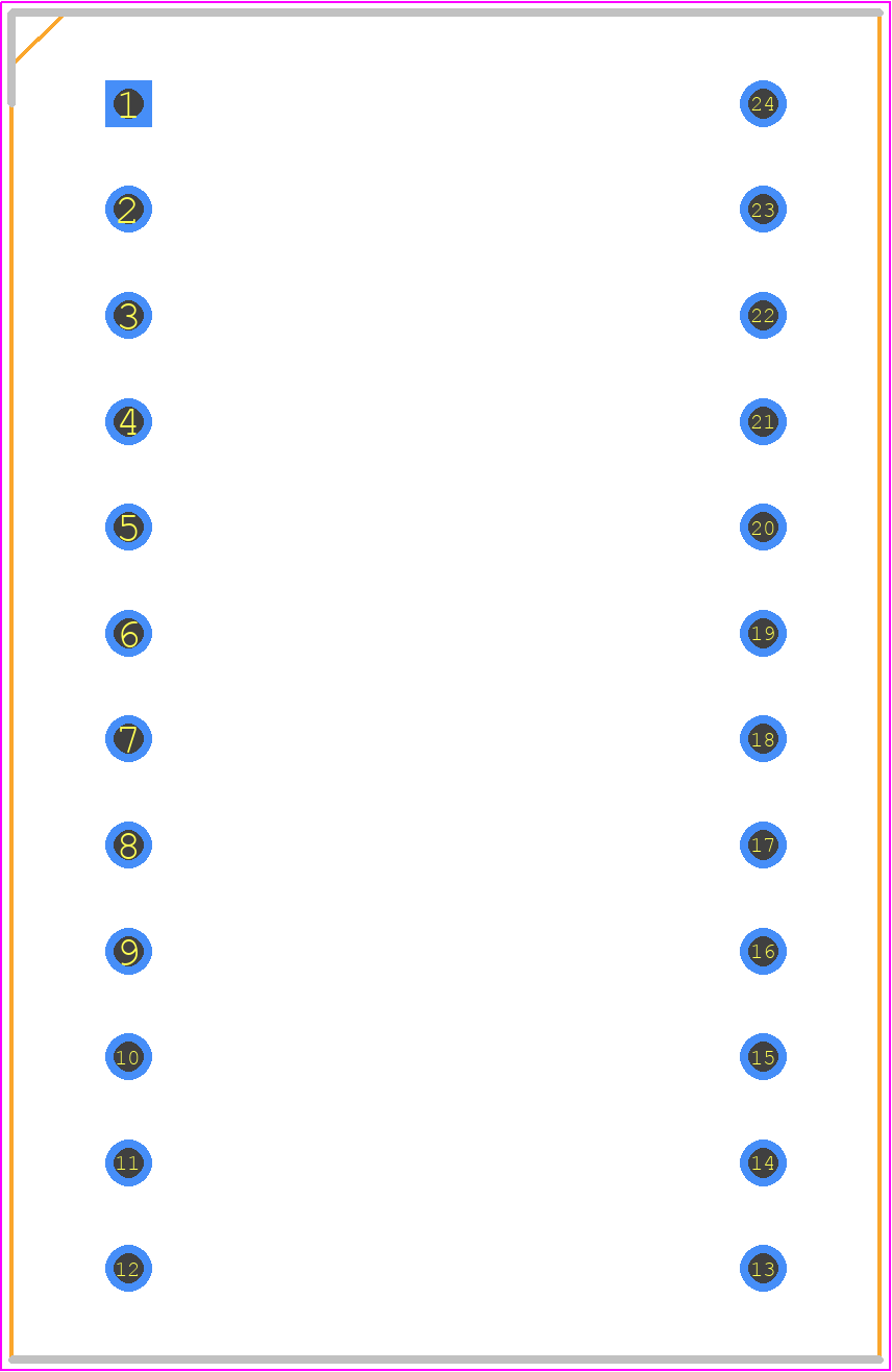 EC5A-12S05 - Cincon PCB footprint - Dual-In-Line Sockets - Dual-In-Line Sockets - EC5A-12S05