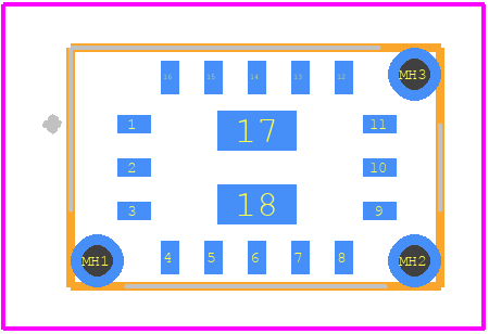 SDP36-500Pa - Sensirion PCB footprint - Other - Other - SDP33-1500Pa-TR-250pcs-1