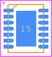 TPS63020DSJT - Texas Instruments PCB footprint - Small Outline No-lead - Small Outline No-lead - DSJ (R-PVSON-N14)