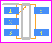TCM829ECT713 - Microchip PCB footprint - SOT23 (5-Pin) - SOT23 (5-Pin) - SOT-23A-