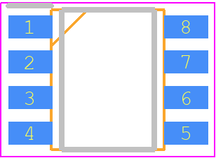 ATTINY13A-SS7 - Microchip PCB footprint - Small Outline Packages - Small Outline Packages - 8S1_3