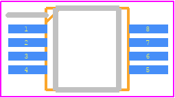 MCP3422A1-E/MS - Microchip PCB footprint - Small Outline Packages - Small Outline Packages - MCP3422A1-E/MS-AP