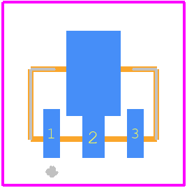 ZXTN2010ZTA - Diodes Incorporated PCB footprint - Other - Other - SOT89[H=1.6mm]