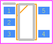 CPH5518-TL-H - onsemi PCB footprint - SOT23 (5-Pin) - SOT23 (5-Pin) - CPH5 CASE 318BC ISSUE O