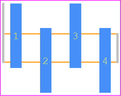 5-146132-2 - TE Connectivity PCB footprint - Header, Unshrouded - Single Row Staggered SMD Pin - Header, Unshrouded - Single Row Staggered SMD Pin - 5-146132-2