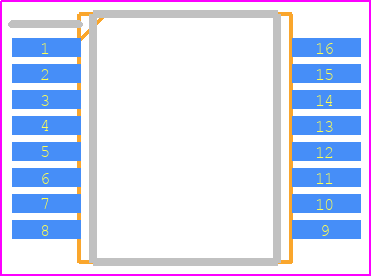 TLE9221SX - Infineon PCB footprint - Small Outline Packages - Small Outline Packages - PG-SSOP-16