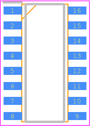 IR2086STRPBF - Infineon PCB footprint - Small Outline Packages - Small Outline Packages - soic 16