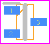 FDN86265P - onsemi PCB footprint - SOT23 (3-Pin) - SOT23 (3-Pin) - SUPERSOT-3