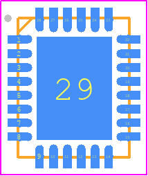 LTC7149IUFD#PBF - Analog Devices PCB footprint - Quad Flat No-Lead - Quad Flat No-Lead - UFD (28-Lead Plastic QFN 4mm x 5mm)