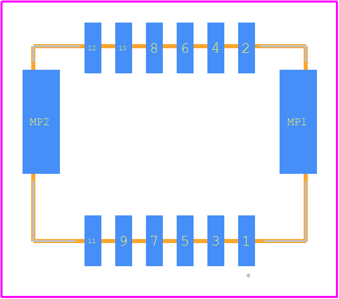 503154-1290 - Molex PCB footprint - Other - Other - 503154-1290-2