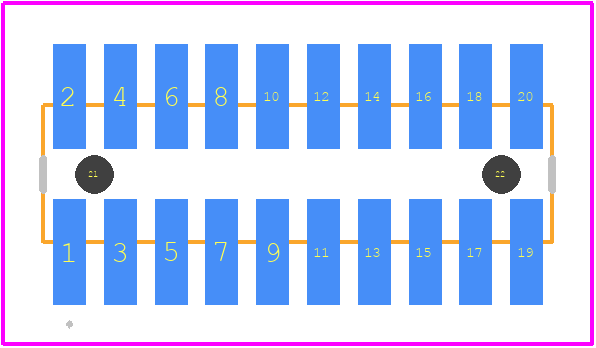 M50-3611042 - Harwin PCB footprint - Other - Other - M50-3611042-1