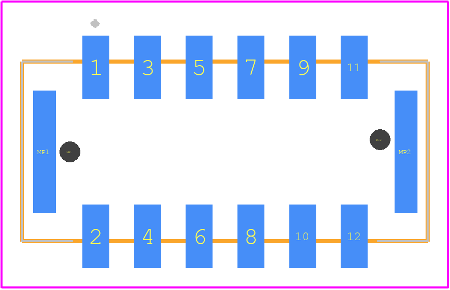 14010613101000 - HARTING PCB footprint - Other - Other - 14010613101000-3
