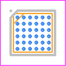 MAX4758EWX+T - Analog Devices PCB footprint - BGA - BGA - W363A3+2-