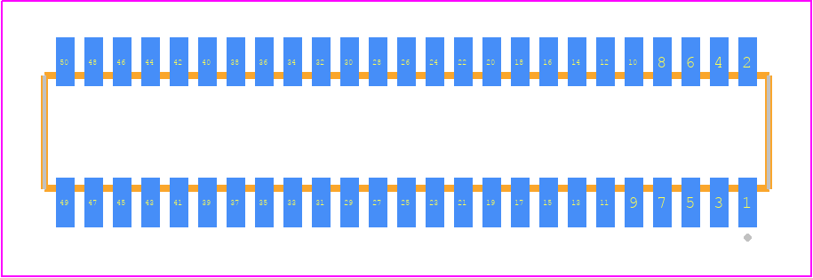 CLE-125-01-G-DV - SAMTEC PCB footprint - Other - Other - CLE-125-01-X-DV