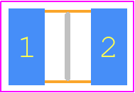 1277AS-H-1R0M - Murata Electronics PCB footprint - Inductors Chip - Inductors Chip - 1277AS-