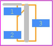 MCP1703AT-2502E/CB - Microchip PCB footprint - SOT23 (3-Pin) - SOT23 (3-Pin) - SOT-23A(CB)