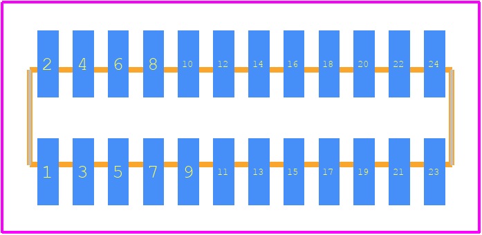 M50-3601242 - Harwin PCB footprint - Other - Other - M50-3601242-3