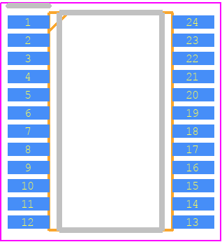 DS1780E+ - Analog Devices PCB footprint - Small Outline Packages - Small Outline Packages - DS1780E+