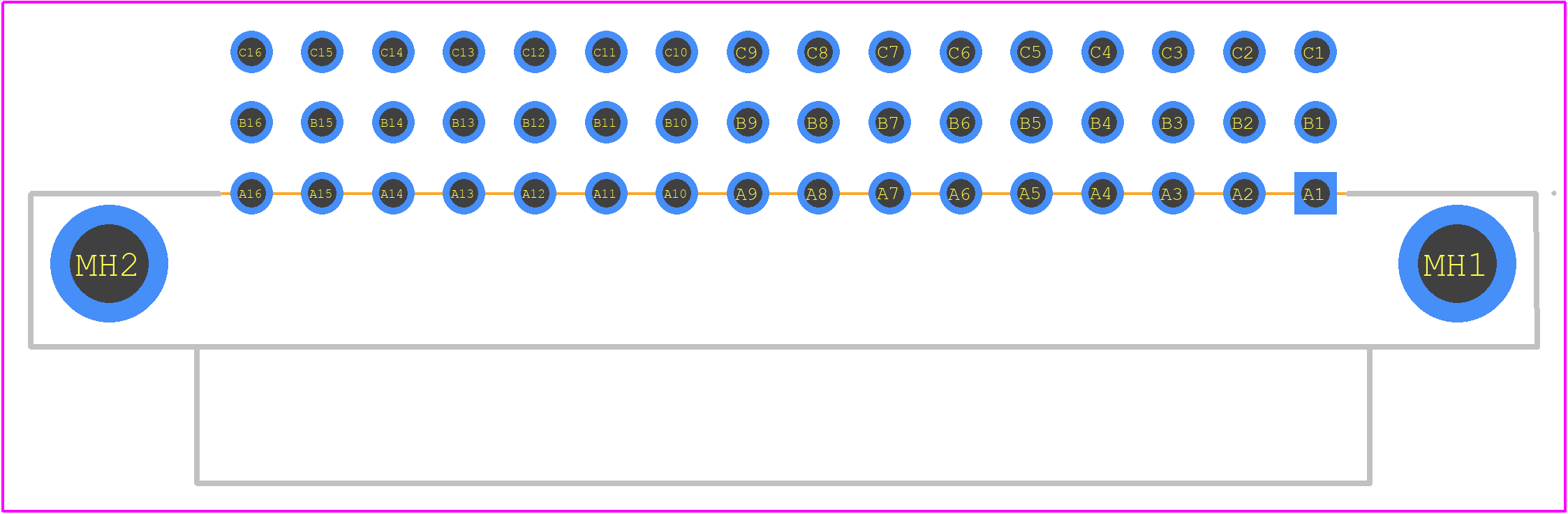 384200 - TE Connectivity PCB footprint - Other - Other - 384200-1