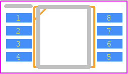 MAX9032AUA+ - Analog Devices PCB footprint - SOT23 (8-Pin) - SOT23 (8-Pin) - 8-Pin SOT23