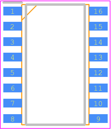 4816P-T01-151LF - Bourns PCB footprint - Small Outline Packages - Small Outline Packages - 4816P-T01-151LF