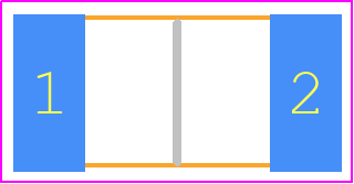 CRE2512-FZ-R005E-2 - Bourns PCB footprint - Resistor Chip - Resistor Chip - CRE2512-FZ-R005E-2