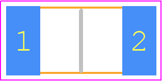 CRF2512-FV-R002ELF - Bourns PCB footprint - Resistor Chip - Resistor Chip - CRF2512_1