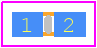 SF-0402F200-2 - Bourns PCB footprint - Fuses Chip - Fuses Chip - SF-0402F