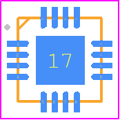 5P83904CMGK - Renesas Electronics PCB footprint - Quad Flat No-Lead - Quad Flat No-Lead - 5P83905CMGK
