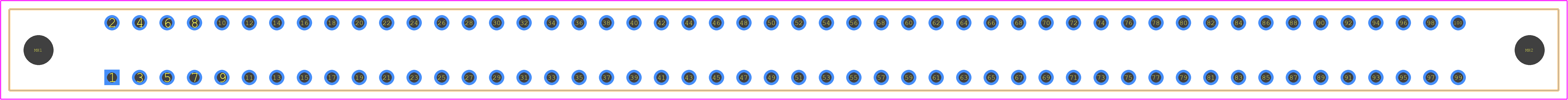 346-100-520-802 - EDAC PCB footprint - Other - Other - 346-100-520-802-1