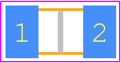 12066D106KAT2X - Kyocera AVX PCB footprint - Capacitor Chip Non-polarised - Capacitor Chip Non-polarised - 1206 (thickness code X)