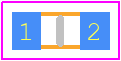 F0603E1R50FSTR - Kyocera AVX PCB footprint - Fuses Chip - Fuses Chip - F0603G0R02FNTR