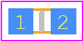 F0603E2R00FSTR - Kyocera AVX PCB footprint - Fuses Chip - Fuses Chip - F0603E