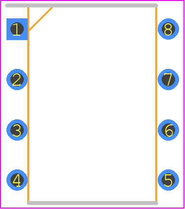 AQW212EH - Panasonic PCB footprint - Dual-In-Line Packages - Dual-In-Line Packages - 8-Pin DIP
