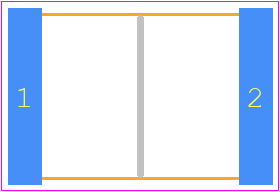 ECW-U1C274JC9 - Panasonic PCB footprint - Capacitor Chip Non-polarised - Capacitor Chip Non-polarised - size code d1-ren1
