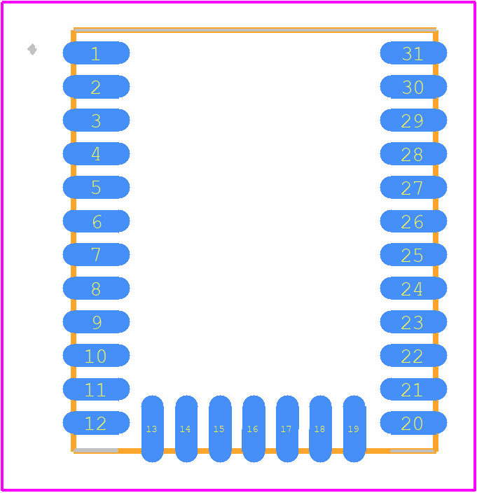 BGM210P032JIA2R - Silicon Labs PCB footprint - Other - Other - BGM210P032JIA2R-1