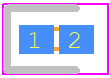 LNJ847W83RA - Panasonic PCB footprint - LEDs Chip - LEDs Chip - 0402 (1005 Metric)