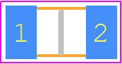 LDBCA2100GC5N0 - KEMET PCB footprint - Capacitor Chip Non-polarised - Capacitor Chip Non-polarised - LDBCA2100GC5N0A