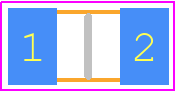 LDEEA2100KA0N00 - KEMET PCB footprint - Capacitor Chip Non-polarised - Capacitor Chip Non-polarised - Size Code a