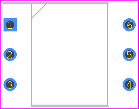 BRT21M - Vishay PCB footprint - Dual-In-Line Packages - Dual-In-Line Packages - DIP-6_2023