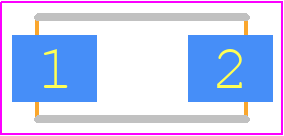 BZG05C5V1TR3 - Vishay PCB footprint - Diodes Moulded Non Polarised - Diodes Moulded Non Polarised - DO214AC