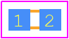 CH0402-50RGFPT - Vishay PCB footprint - Resistor Chip - Resistor Chip - CH0402(flip-chip)