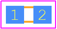 CH0603-75RJF - Vishay PCB footprint - Resistor Chip - Resistor Chip - CH0603