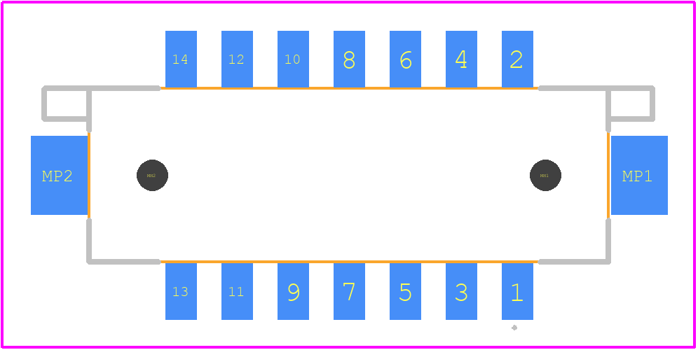 DF11GZ-14DP-2V(20) - Hirose PCB footprint - Other - Other - DF11GZ-14DP-2V(20)