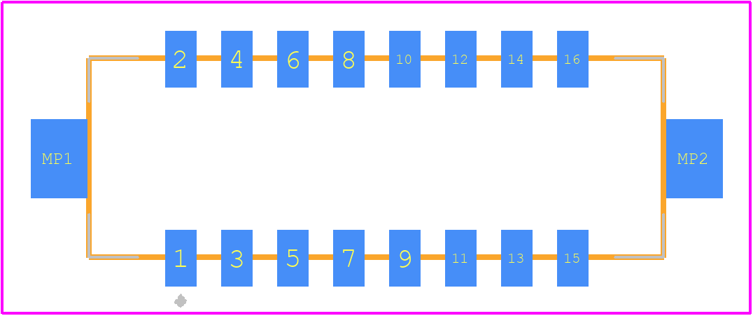 DF11Z-16DS-2V(50) - Hirose PCB footprint - Other - Other - DF11Z-16DS-2V(50)-6